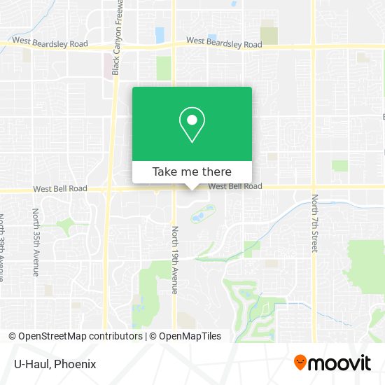 U-Haul map