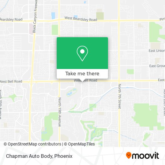 Chapman Auto Body map