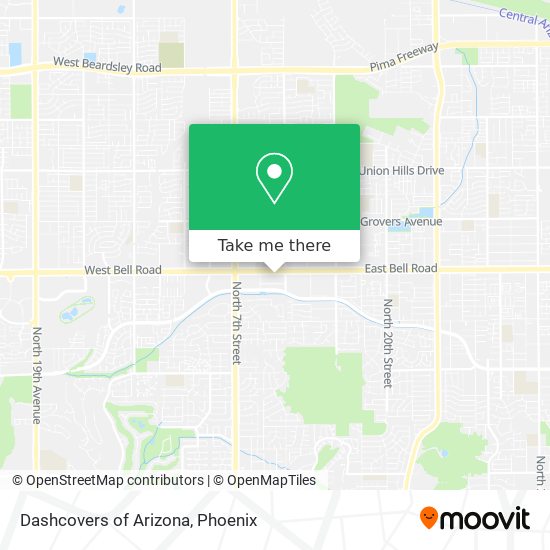 Dashcovers of Arizona map