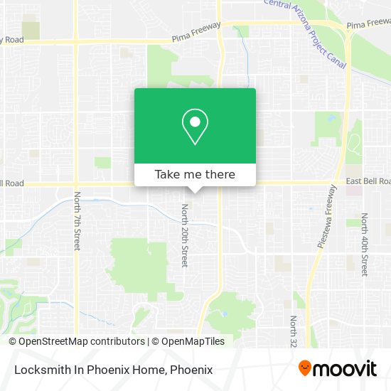 Locksmith In Phoenix Home map