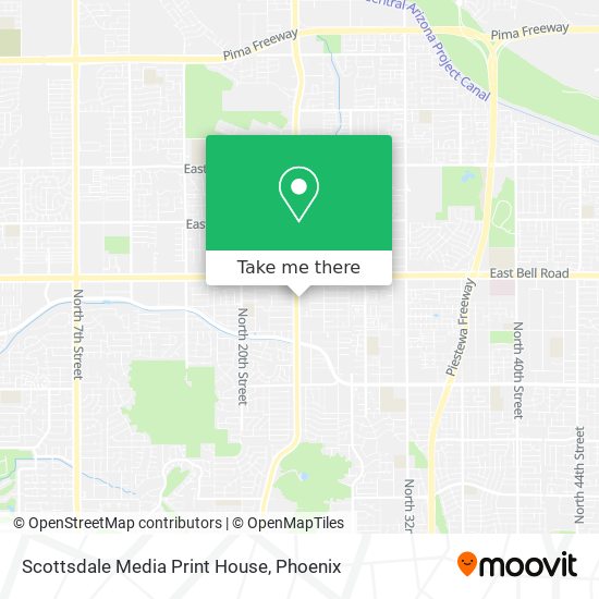 Mapa de Scottsdale Media Print House