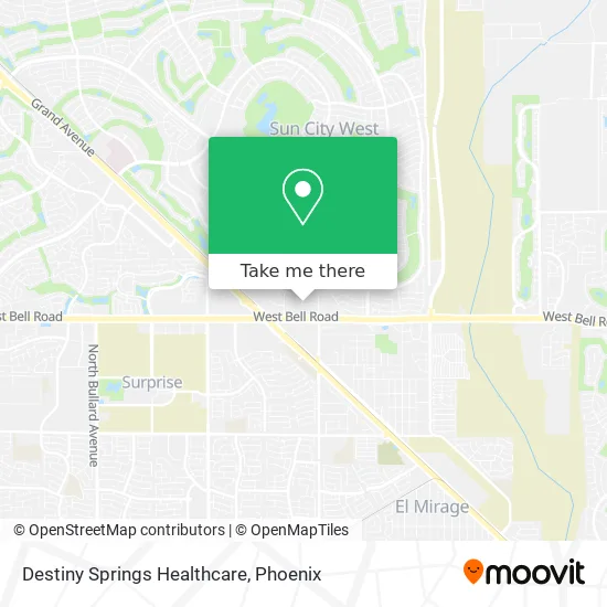 Destiny Springs Healthcare map