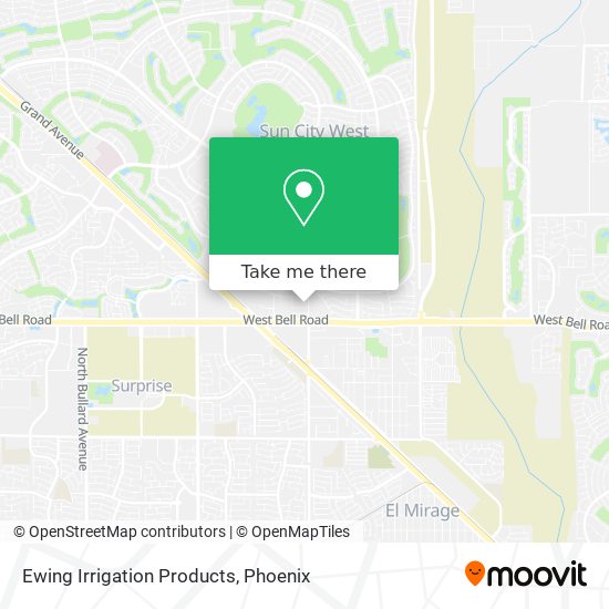 Ewing Irrigation Products map