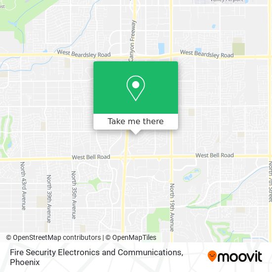 Fire Security Electronics and Communications map