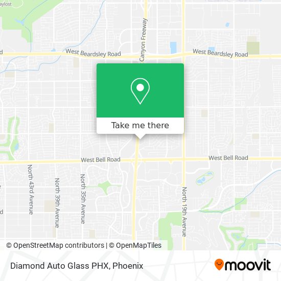 Diamond Auto Glass PHX map