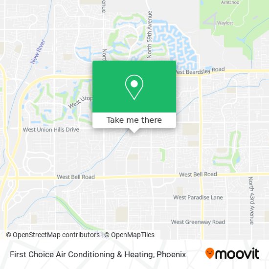 Mapa de First Choice Air Conditioning & Heating