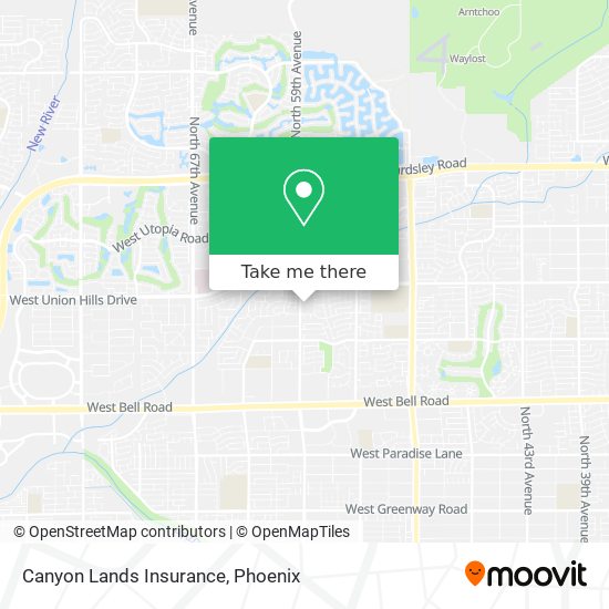 Canyon Lands Insurance map