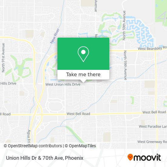 Union Hills Dr & 70th Ave map