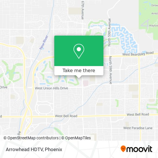 Mapa de Arrowhead HDTV