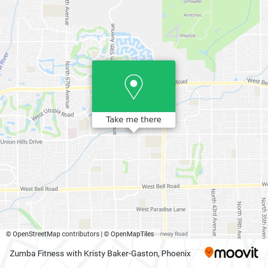 Mapa de Zumba Fitness with Kristy Baker-Gaston