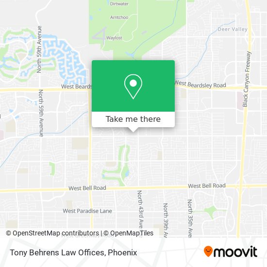 Tony Behrens Law Offices map
