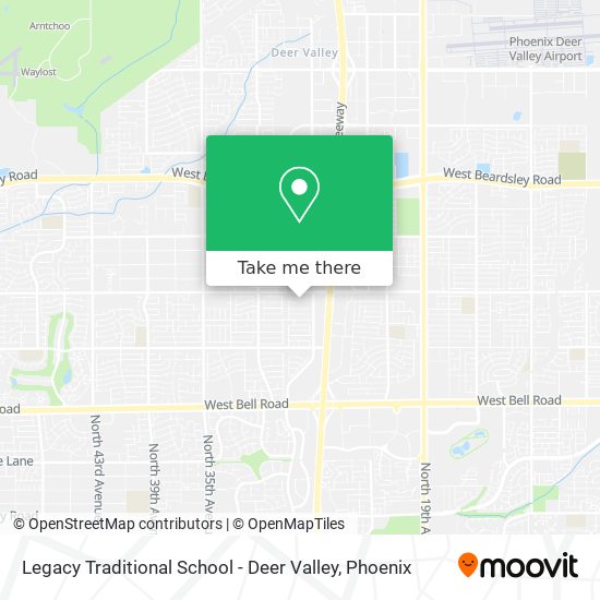 Legacy Traditional School - Deer Valley map