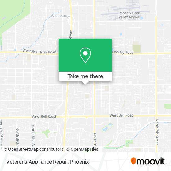 Mapa de Veterans Appliance Repair