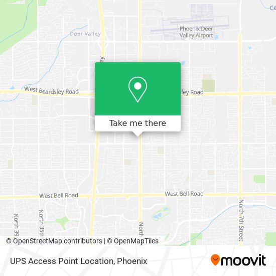 UPS Access Point Location map