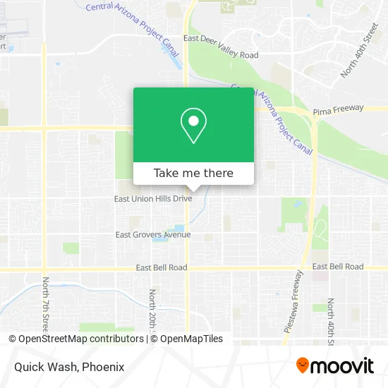 Mapa de Quick Wash