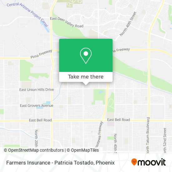 Farmers Insurance - Patricia Tostado map