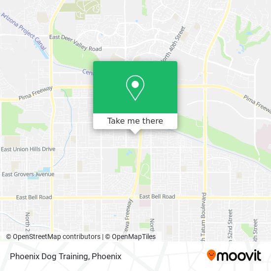 Phoenix Dog Training map