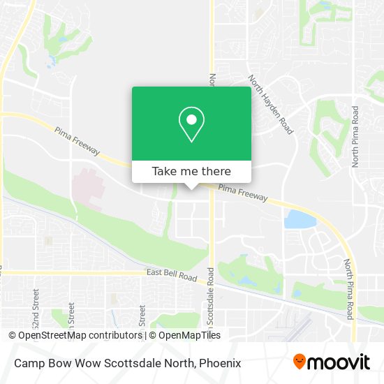 Camp Bow Wow Scottsdale North map