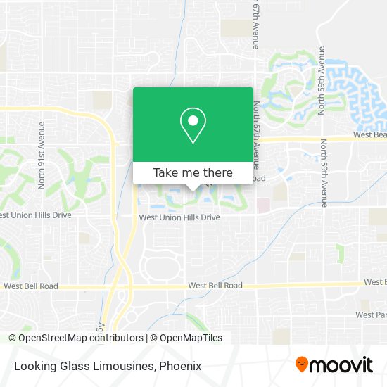 Looking Glass Limousines map