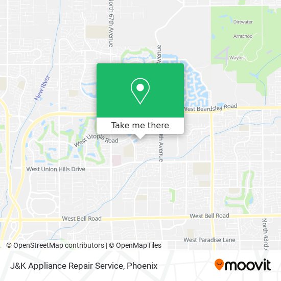 J&K Appliance Repair Service map