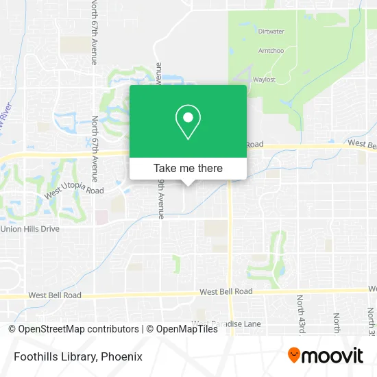Foothills Library map