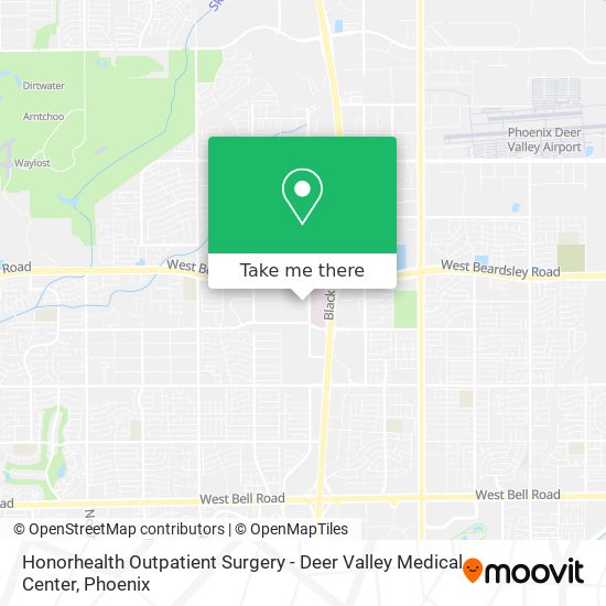 Mapa de Honorhealth Outpatient Surgery - Deer Valley Medical Center