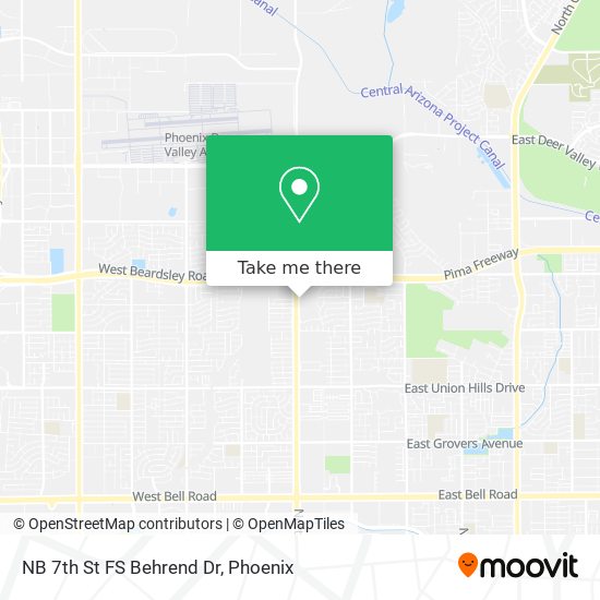 NB 7th St FS Behrend Dr map