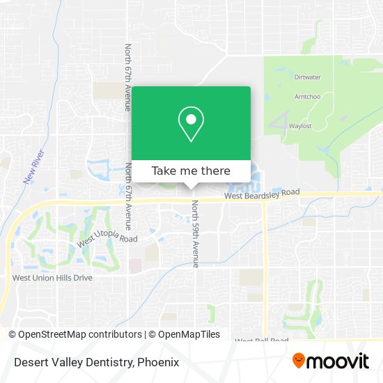 Desert Valley Dentistry map