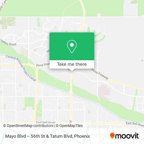 Mayo Blvd -- 56th St & Tatum Blvd map