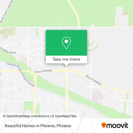 Beautiful Homes in Phoenix map