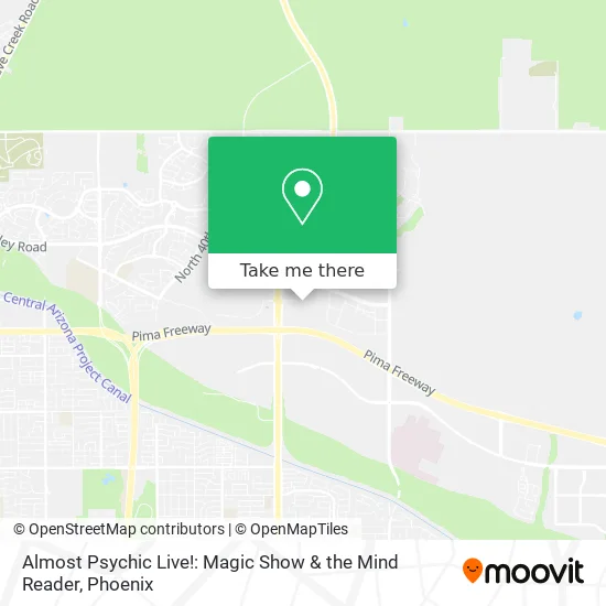 Almost Psychic Live!: Magic Show & the Mind Reader map