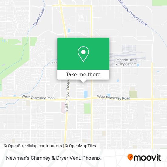 Newman's Chimney & Dryer Vent map