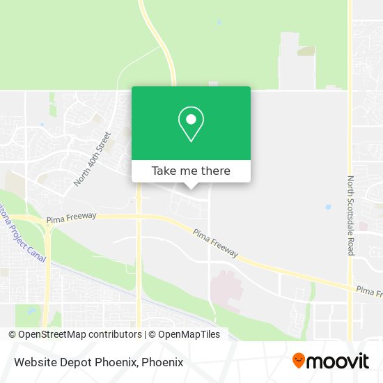 Website Depot Phoenix map