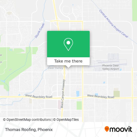 Mapa de Thomas Roofing