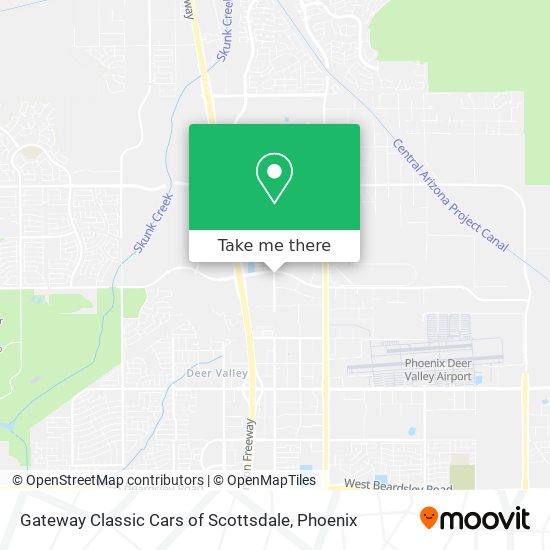 Gateway Classic Cars of Scottsdale map