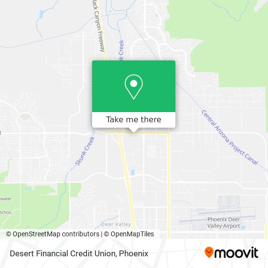 Mapa de Desert Financial Credit Union