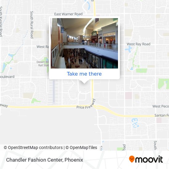 Mapa de Chandler Fashion Center