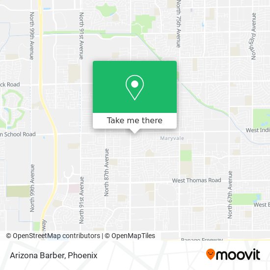 Arizona Barber map