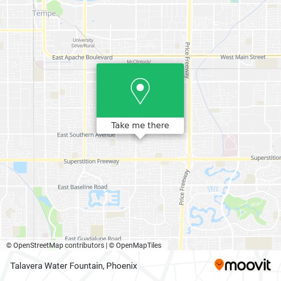 Talavera Water Fountain map