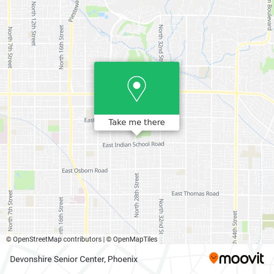 Mapa de Devonshire Senior Center