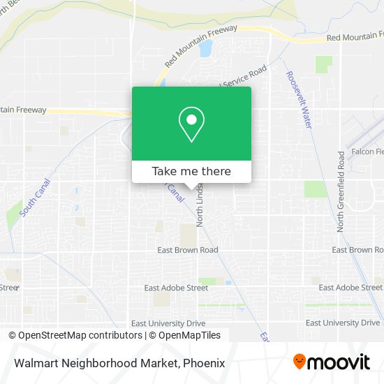 Mapa de Walmart Neighborhood Market