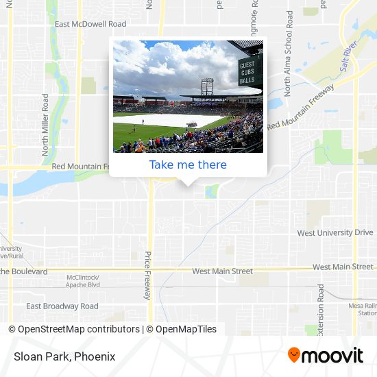 Mapa de Sloan Park