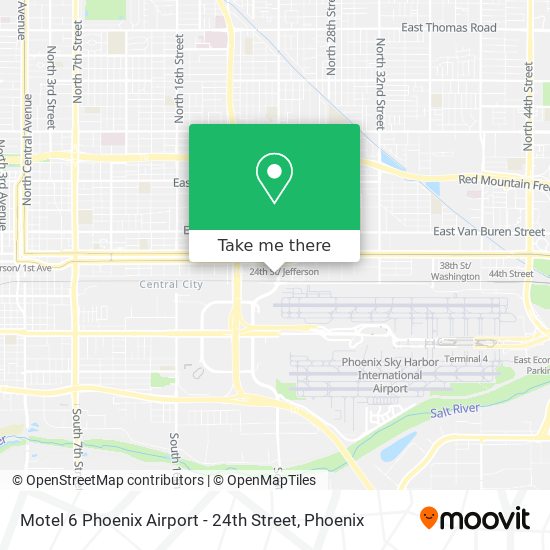 Motel 6 Phoenix Airport - 24th Street map