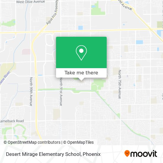 Mapa de Desert Mirage Elementary School