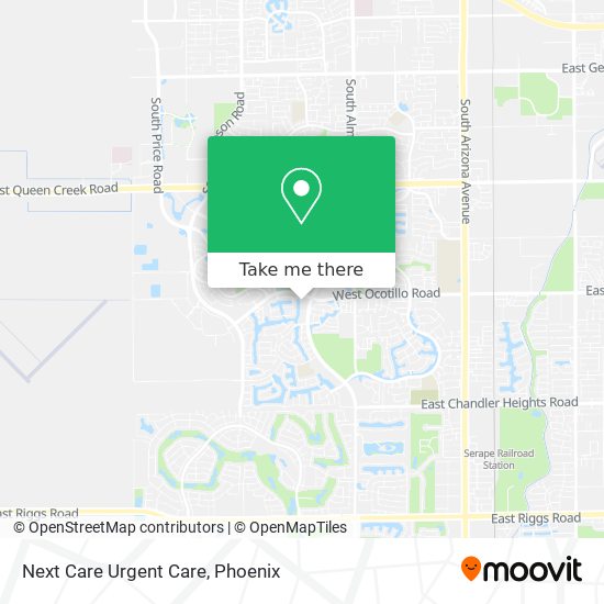 Mapa de Next Care Urgent Care