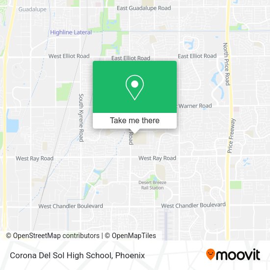 Mapa de Corona Del Sol High School