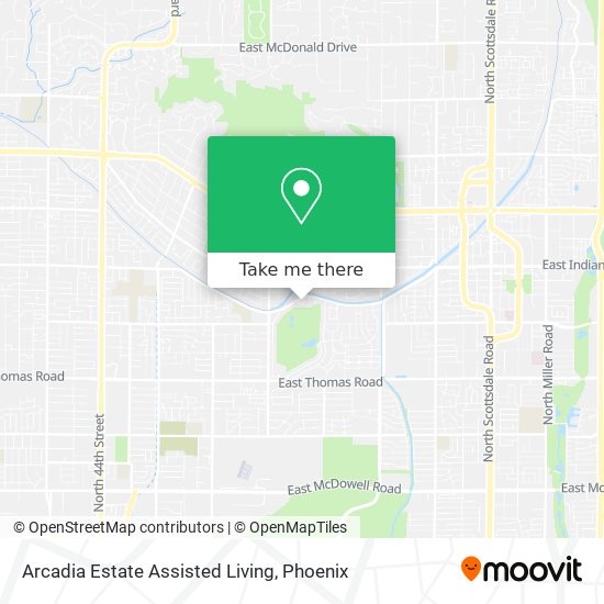 Arcadia Estate Assisted Living map