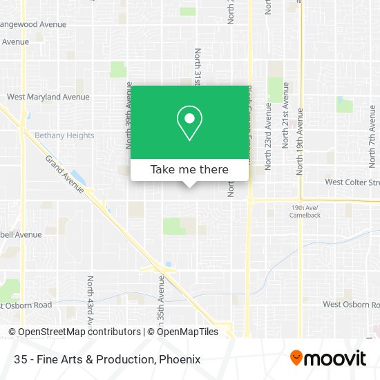 35 - Fine Arts & Production map