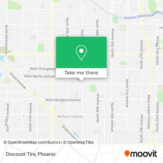 Discount Tire map