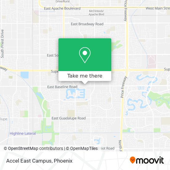 Accel East Campus map